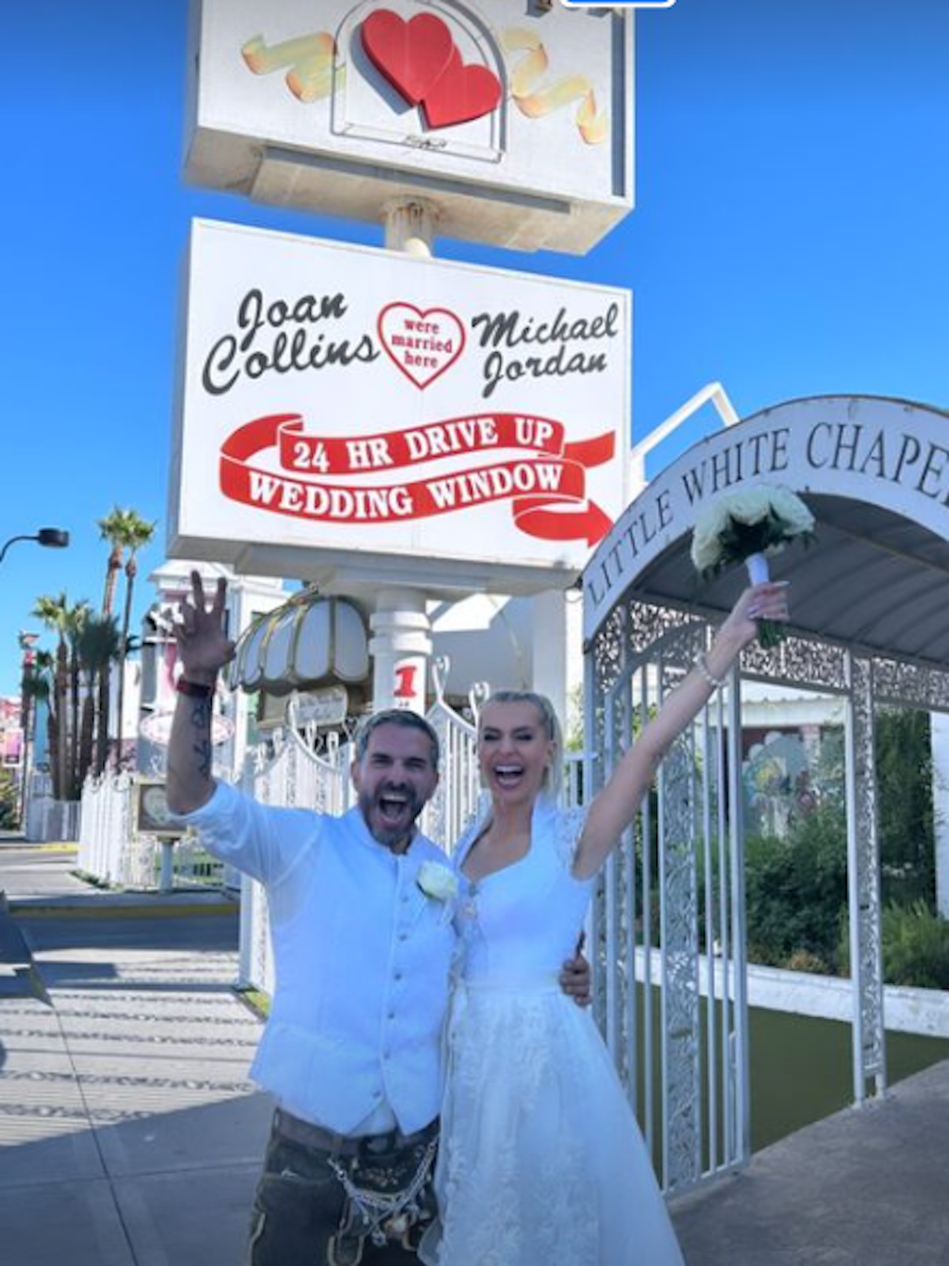 Marc Terenzi und Verena Kerth heirateten in der Little White Chapel.