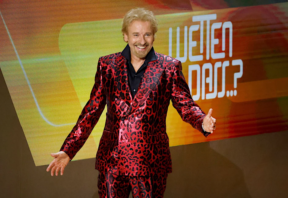 ARCHIV - Thomas Gottschalk moderiert noch einmal die ZDF-Show «Wetten, dass..?».  