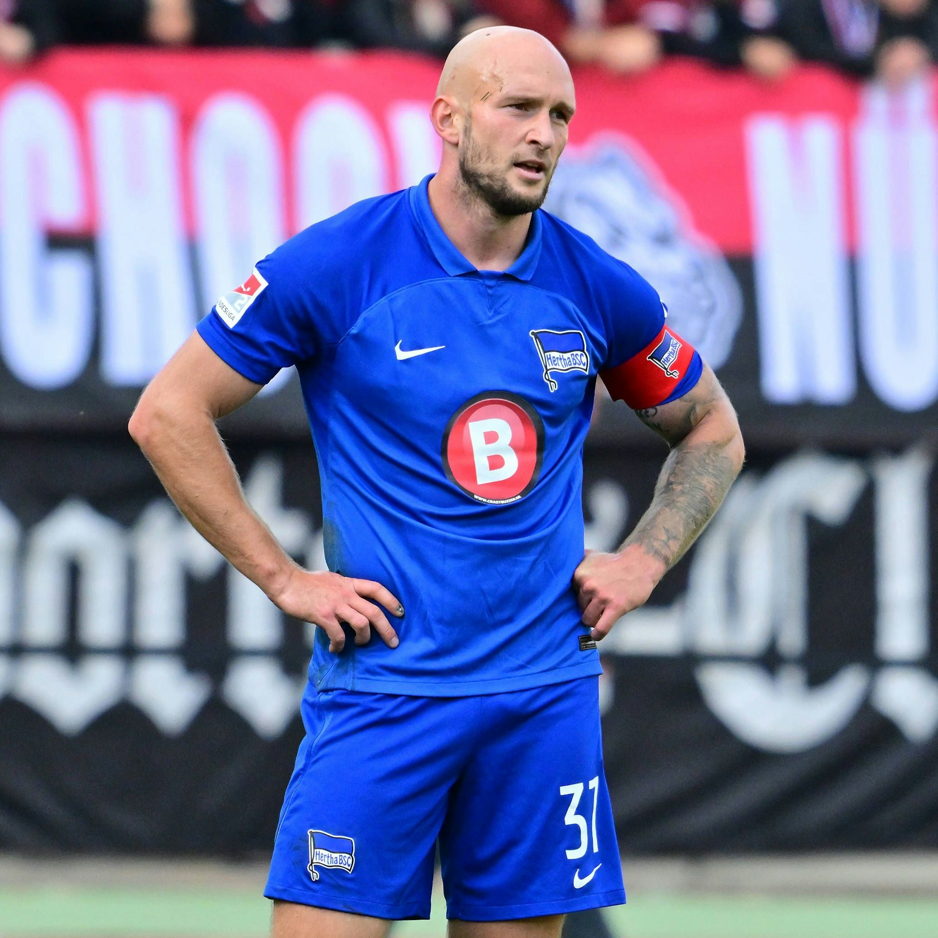 Herthas Kapitän Toni Leistner kritisierte nach dem Abpfiff einige Mitspieler.