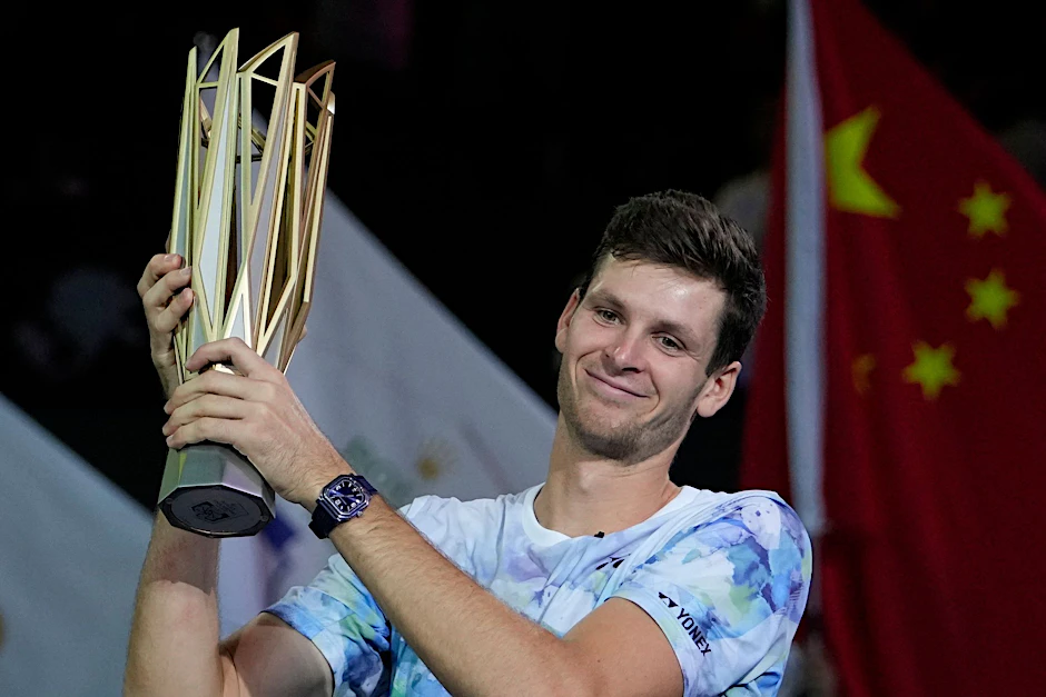 Hubert Hurkacz gewann seinen zweiten Masters-Titel.  