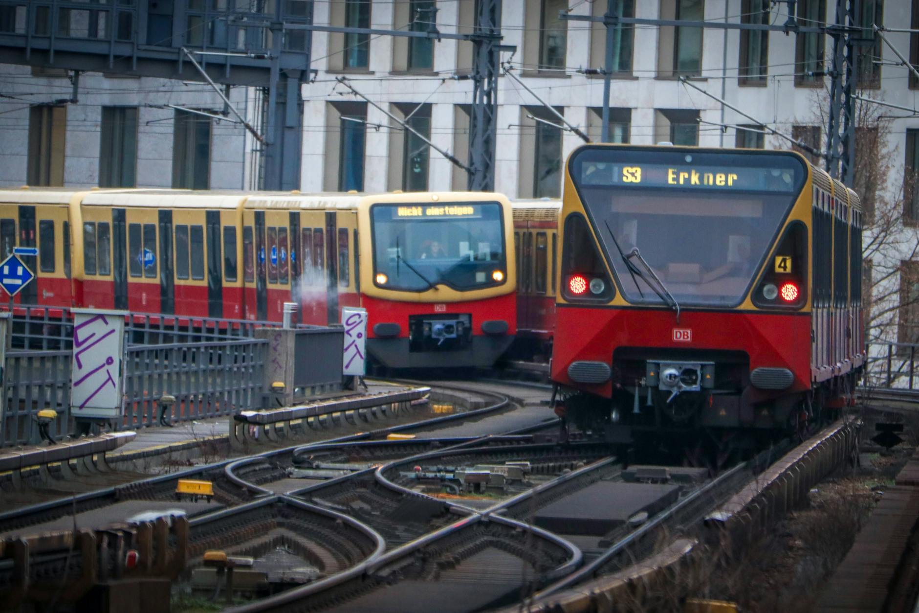 Auch die S-Bahn in Berlin wird im Streik ab Mittwoch betroffen sein.