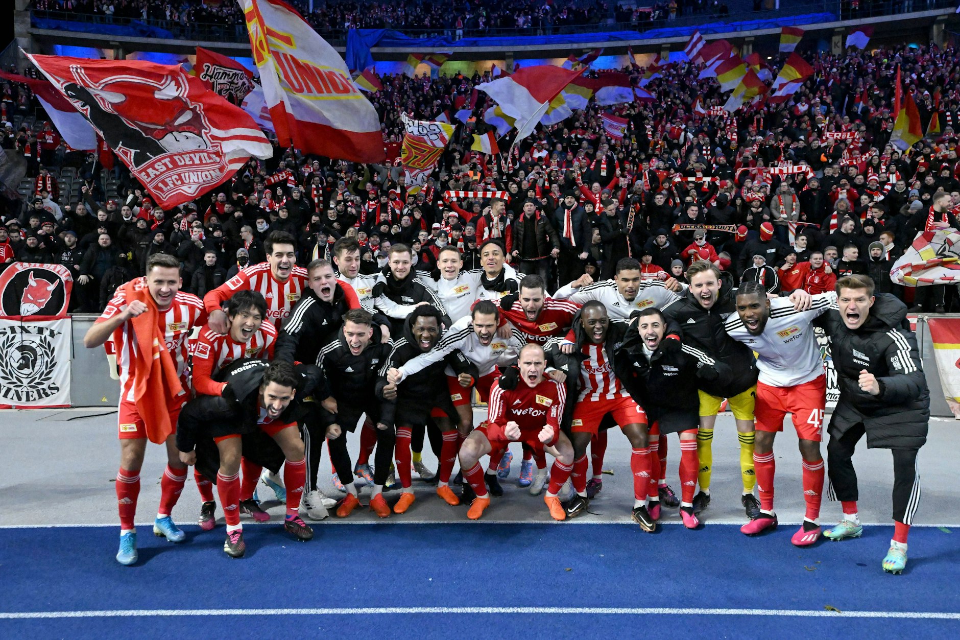 Der 1. FC Union will endlich wieder feiern – so wie nach Derby-Siegen gegen Hertha BSC.