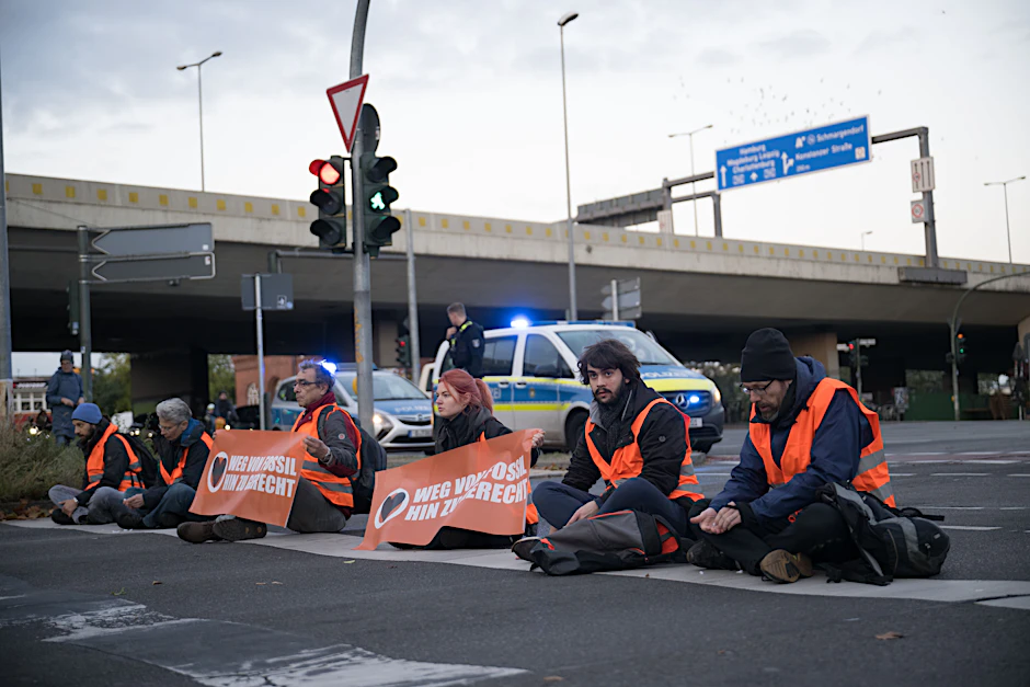 Erst am Montag blockierten die Aktivisten der Letzten Generation wieder Straßen in Berlin.