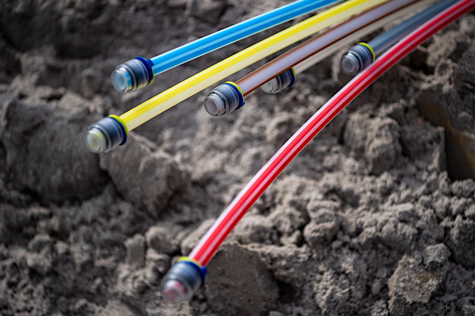 ARCHIV - Glasfaserkabel auf einer Baustelle: Beim umstrittenen Doppelausbau von sehr schnellem Glasfaser-Internet sind schon Hunderte Wortmeldungen bei der Bundesnetzagentur eingegangen.  