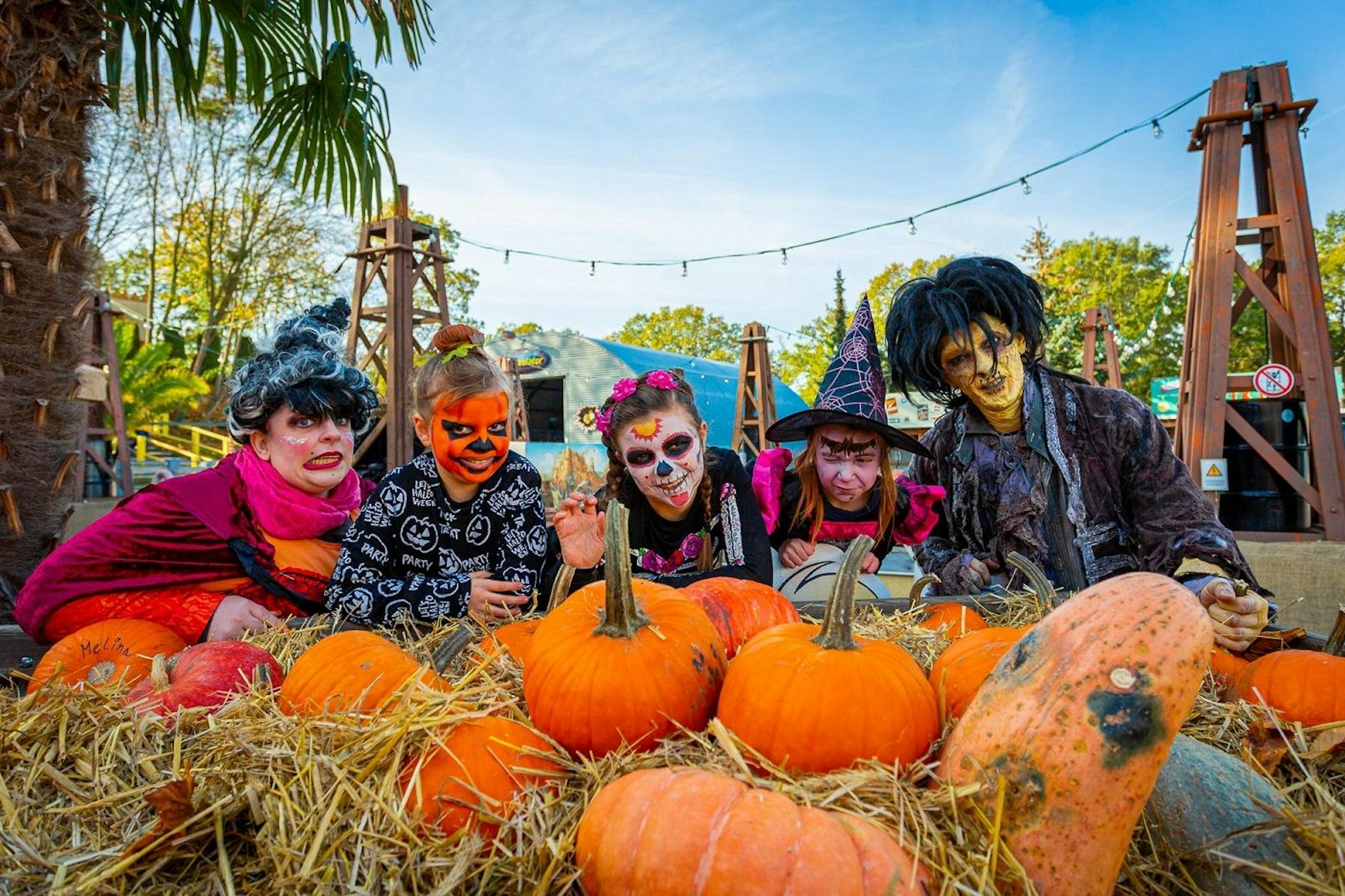 Im Filmpark Babelsberg in Potsdam feiert man Halloween besonders stilecht.