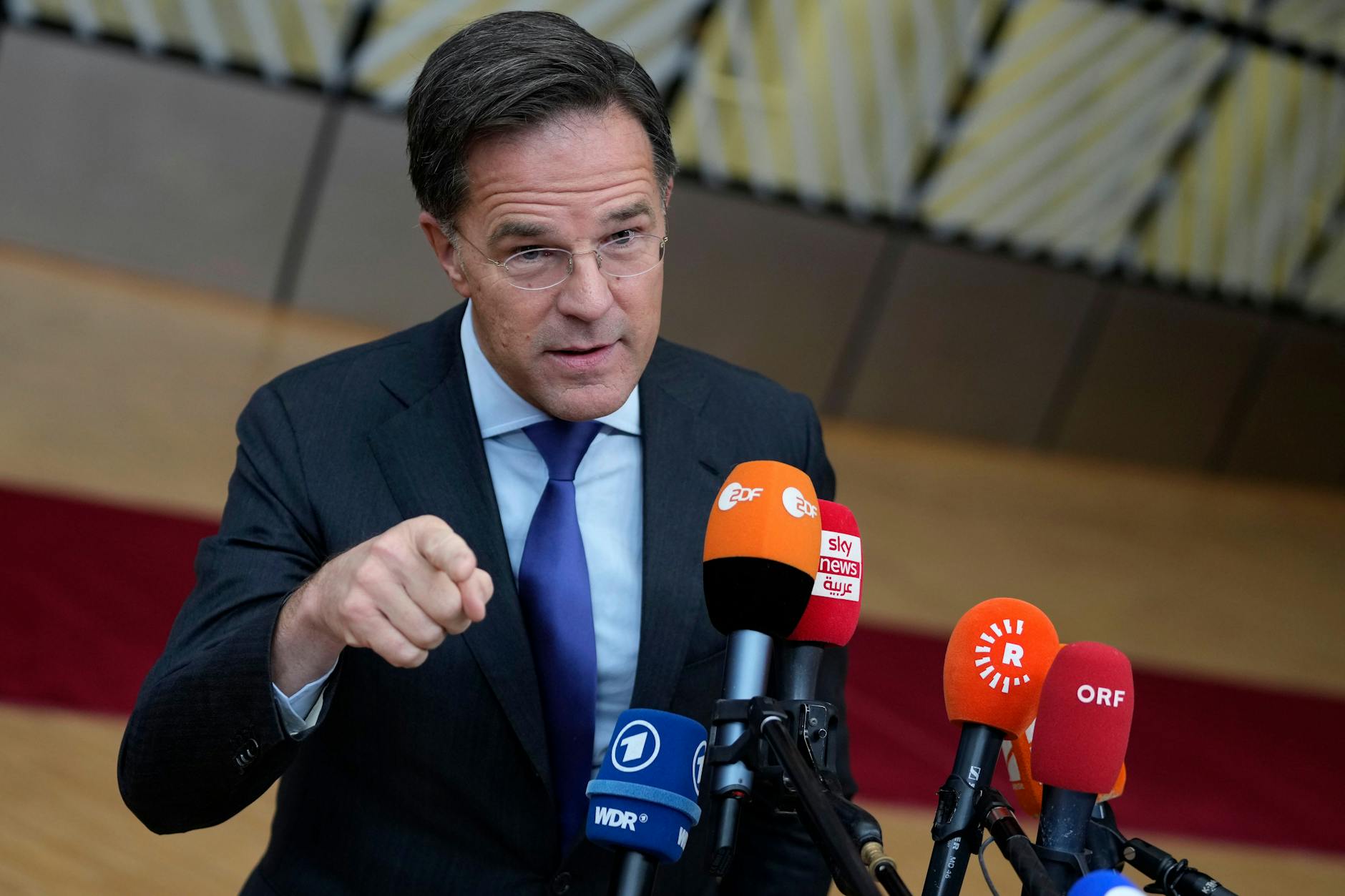 Der niederländische Regierungschef Mark Rutte beim EU-Gipfel