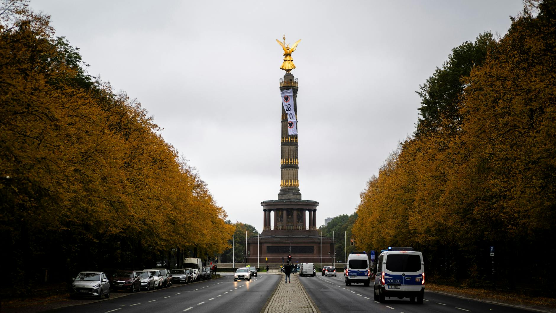 Die Klimakleber wollen am Samstag die Straße des 17. Juni blockieren.