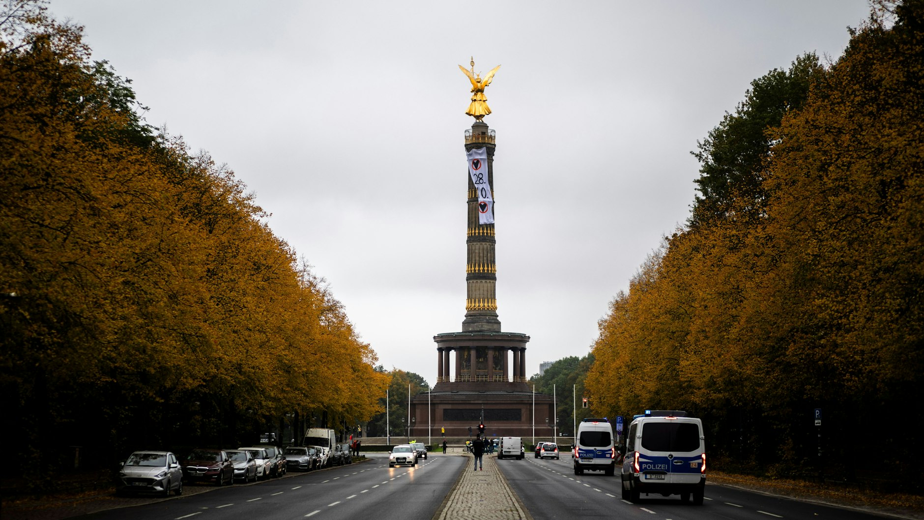 Die Klimakleber wollen am Samstag die Straße des 17. Juni blockieren.