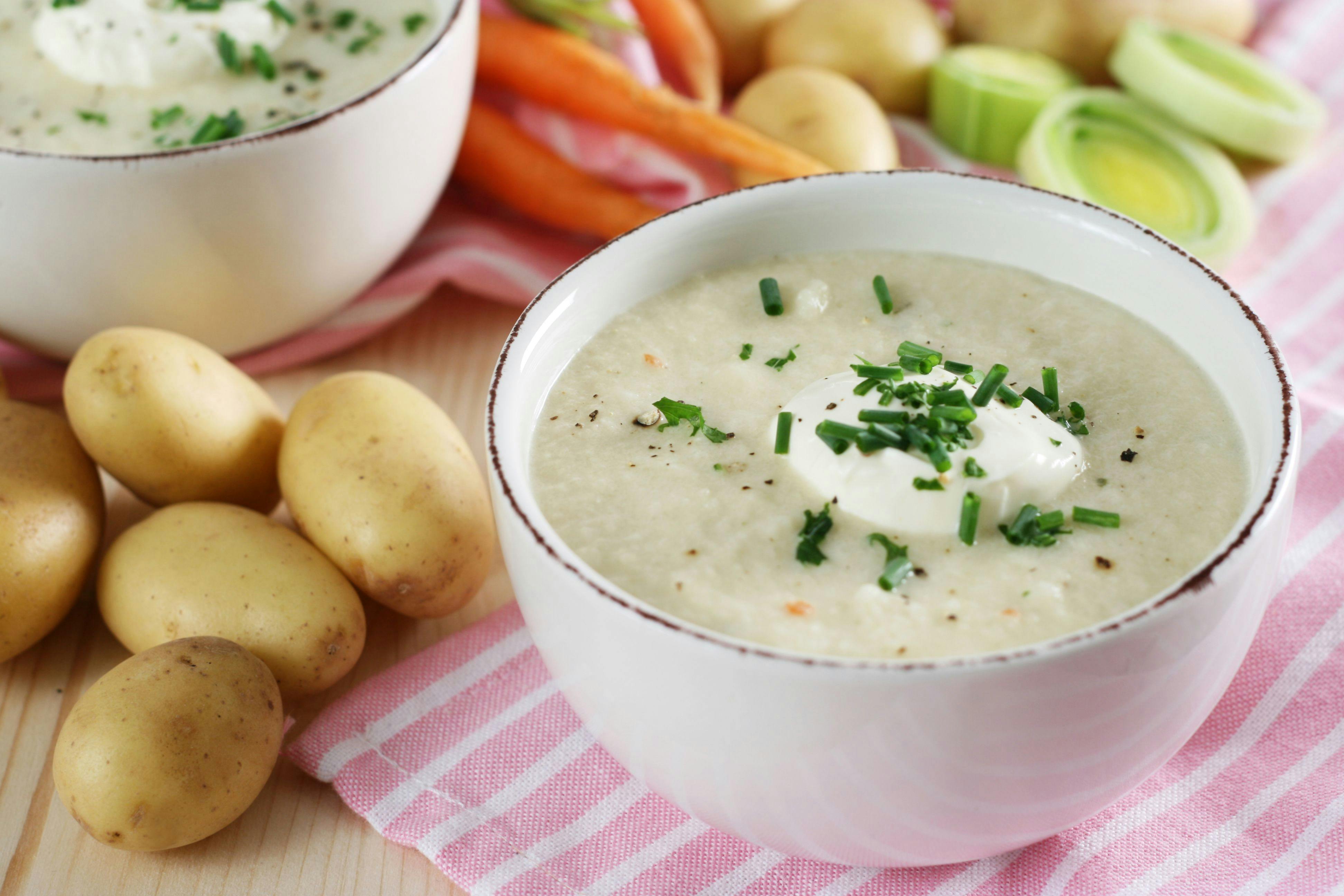 Rezept für würzige Kartoffelsuppe
