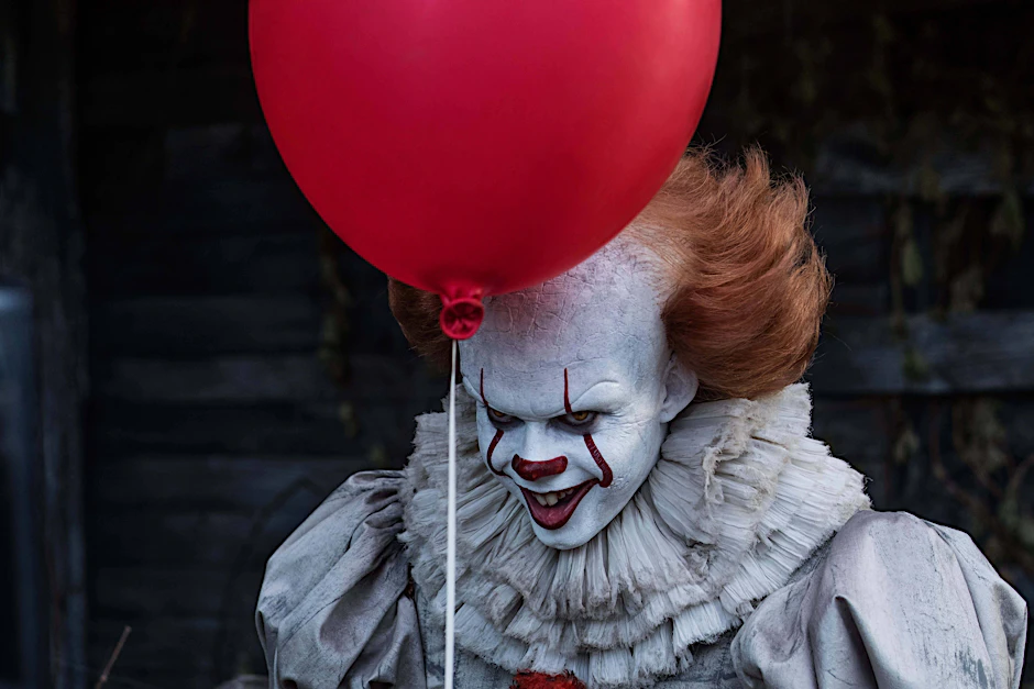 Clown Pennywise spielt die Hauptrolle im Horrorfilm „Es“ nach der Geschichte von Stephen King.