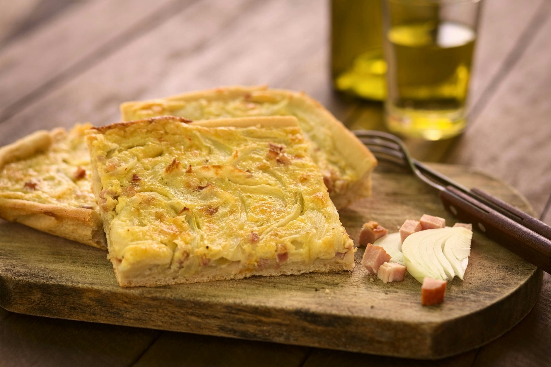 Der leckere Weimarer Zwiebelkuchen nach dem Rezept von TV-Koch Kurt Drummer.
