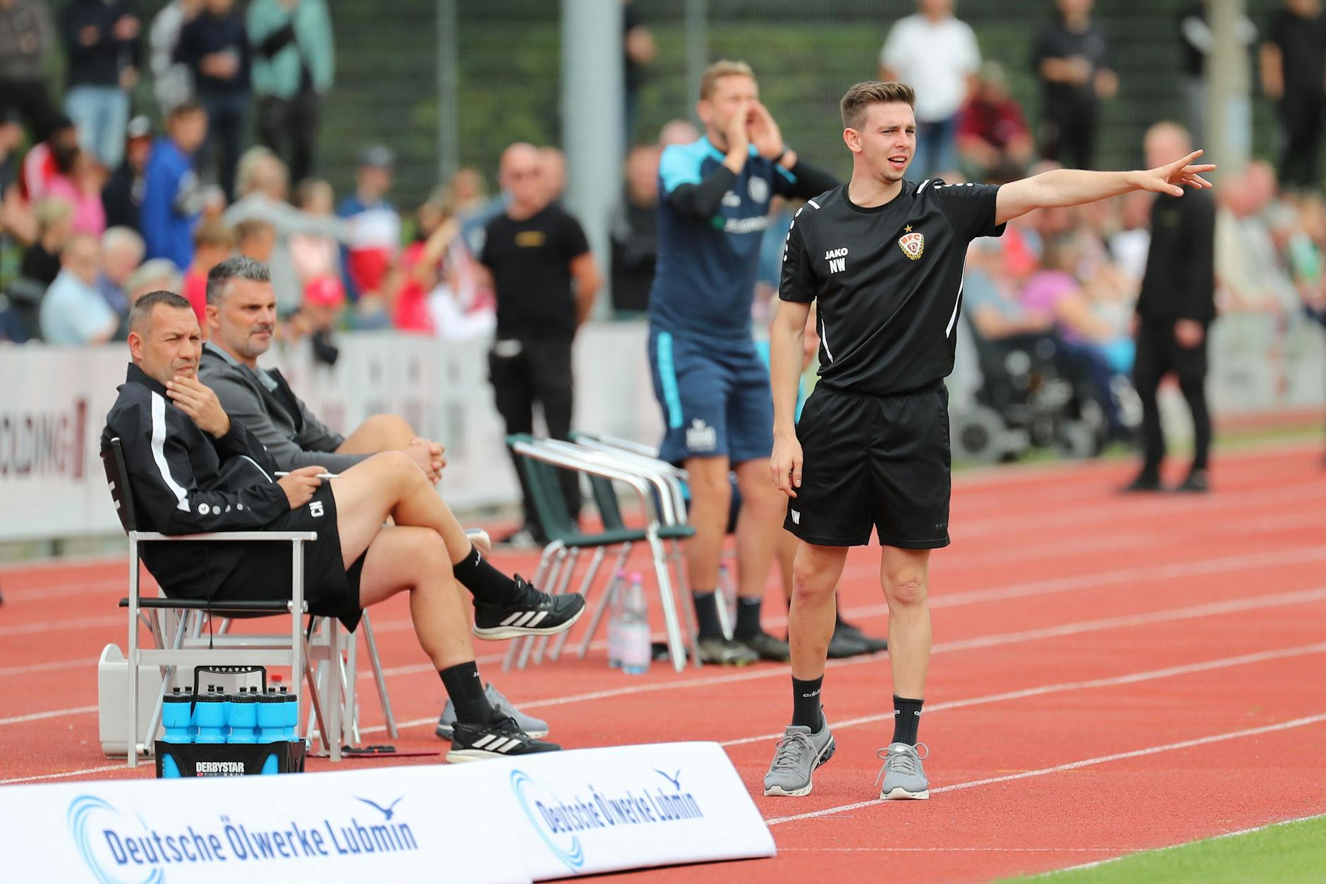 BFC-Co-Trainer Nils Weiler (24) kann auch Cheftrainer, bewies das beim 1:1 in Greifswald im September.