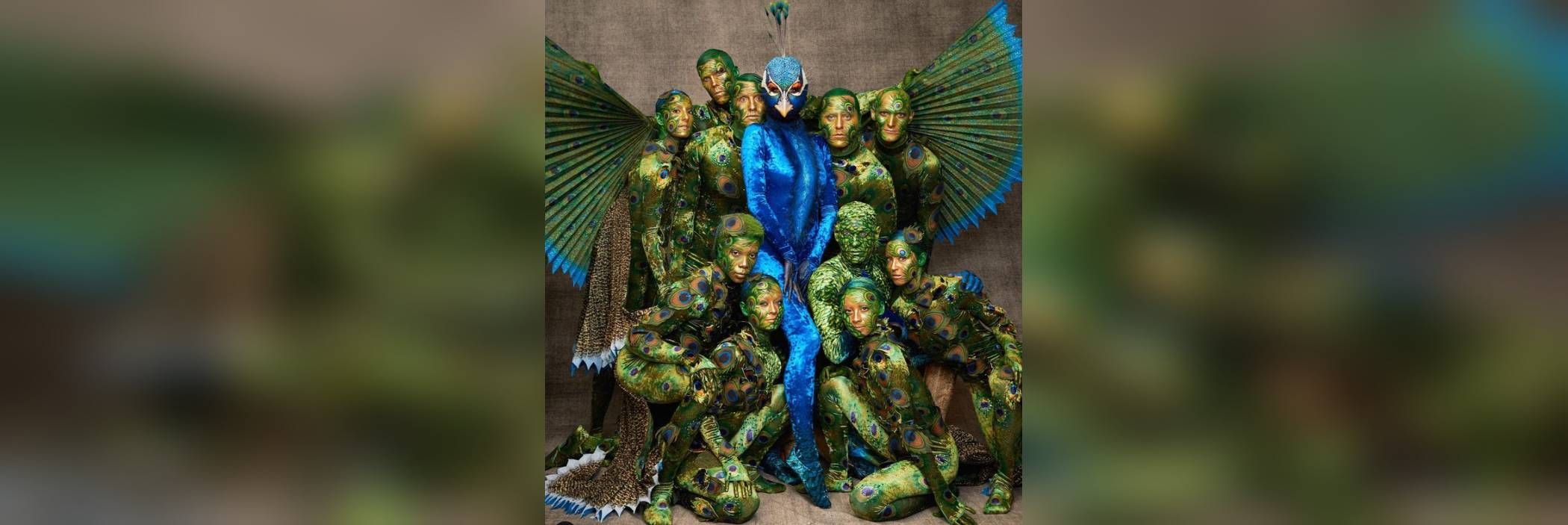 Halloween bei Heidi Klum und Tom Kaulitz: Sie kam als Riesen-Pfau, er als Ei