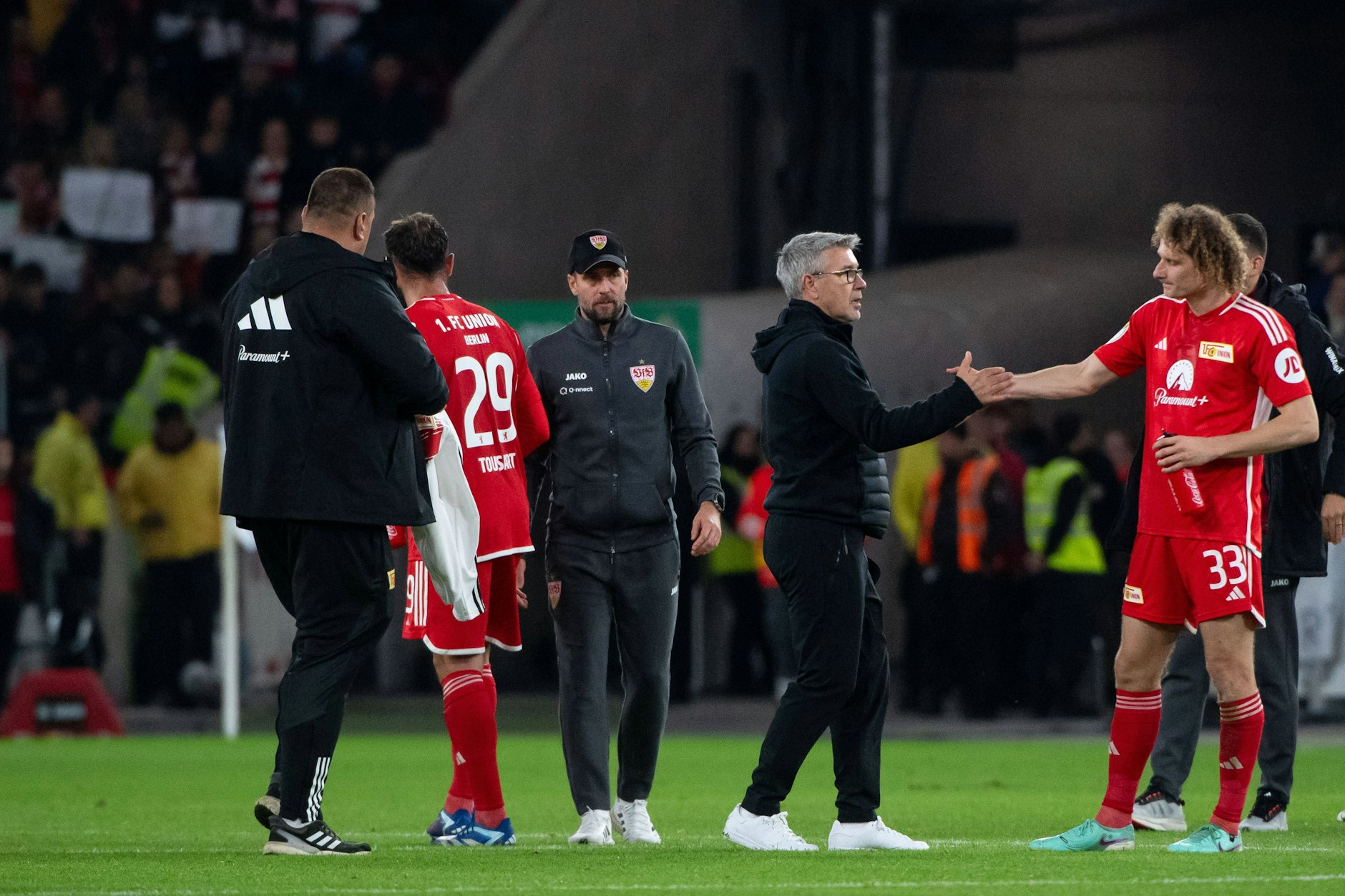 Beim 1. FC Union glauben die Bosse, Spieler und Fans auch nach dem Pokal-Aus in Stuttgart weiter an Trainer Urs Fischer.