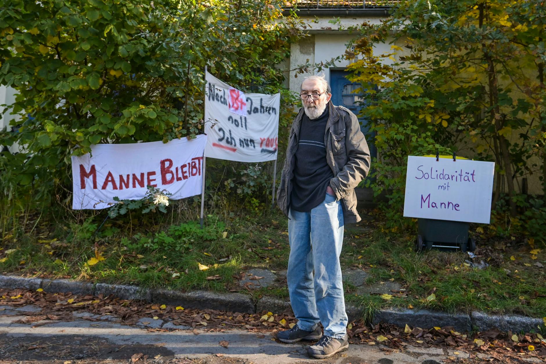 Kampf der Mieter der Steinberg-Siedlung: Manfred „Manne“ Moslehner droht der Verlust seiner Wohnung. 