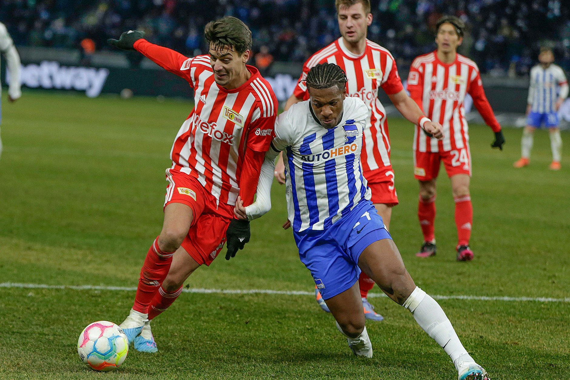 Duelle mit dem 1. FC Union sind für Jessic Ngankam (23) als Hertha-Eigengewächs immer etwas ganz Besonderes.&nbsp;