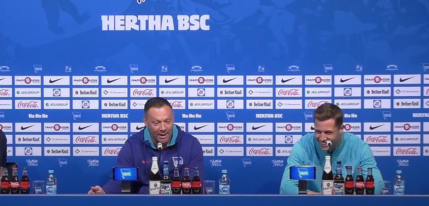 Hertha BSC: Dardai-Slapstick! Pal spielt Mediencoach für Torwart Ernst