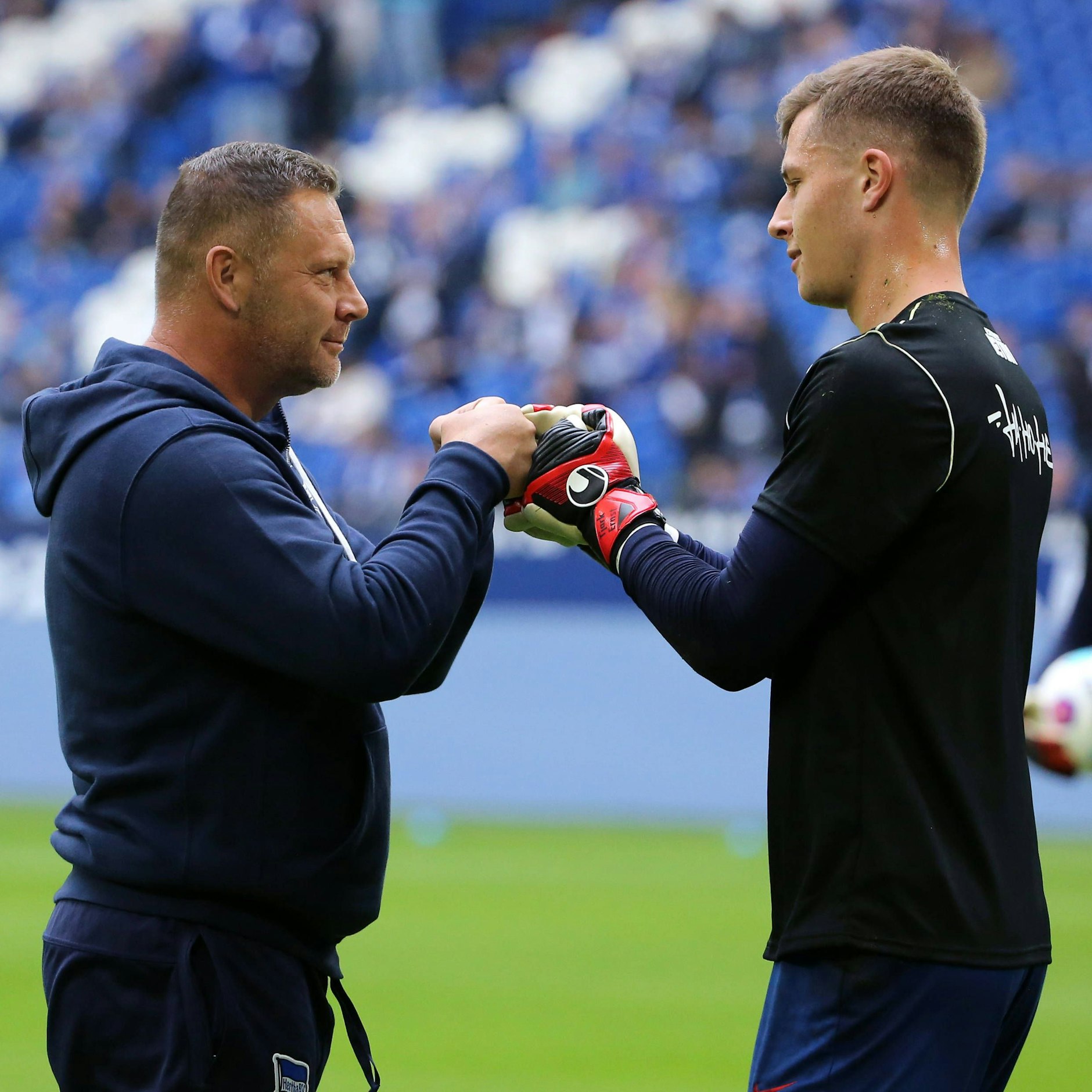 Trainer Pal Dardai hat volles Vertrauen zum jungen Keeper Tjark Ernst.