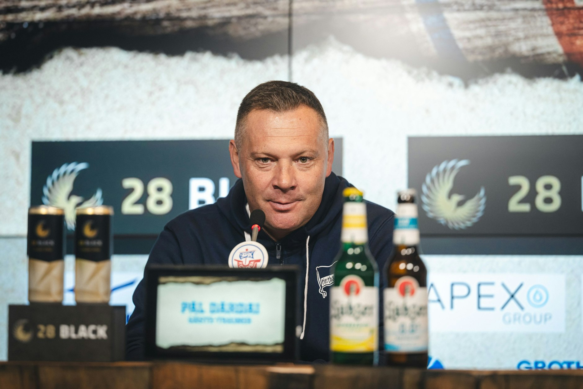 Herthas Trainer Pal Dardai war nach dem 0:0 in Rostock ziemlich entspannt.