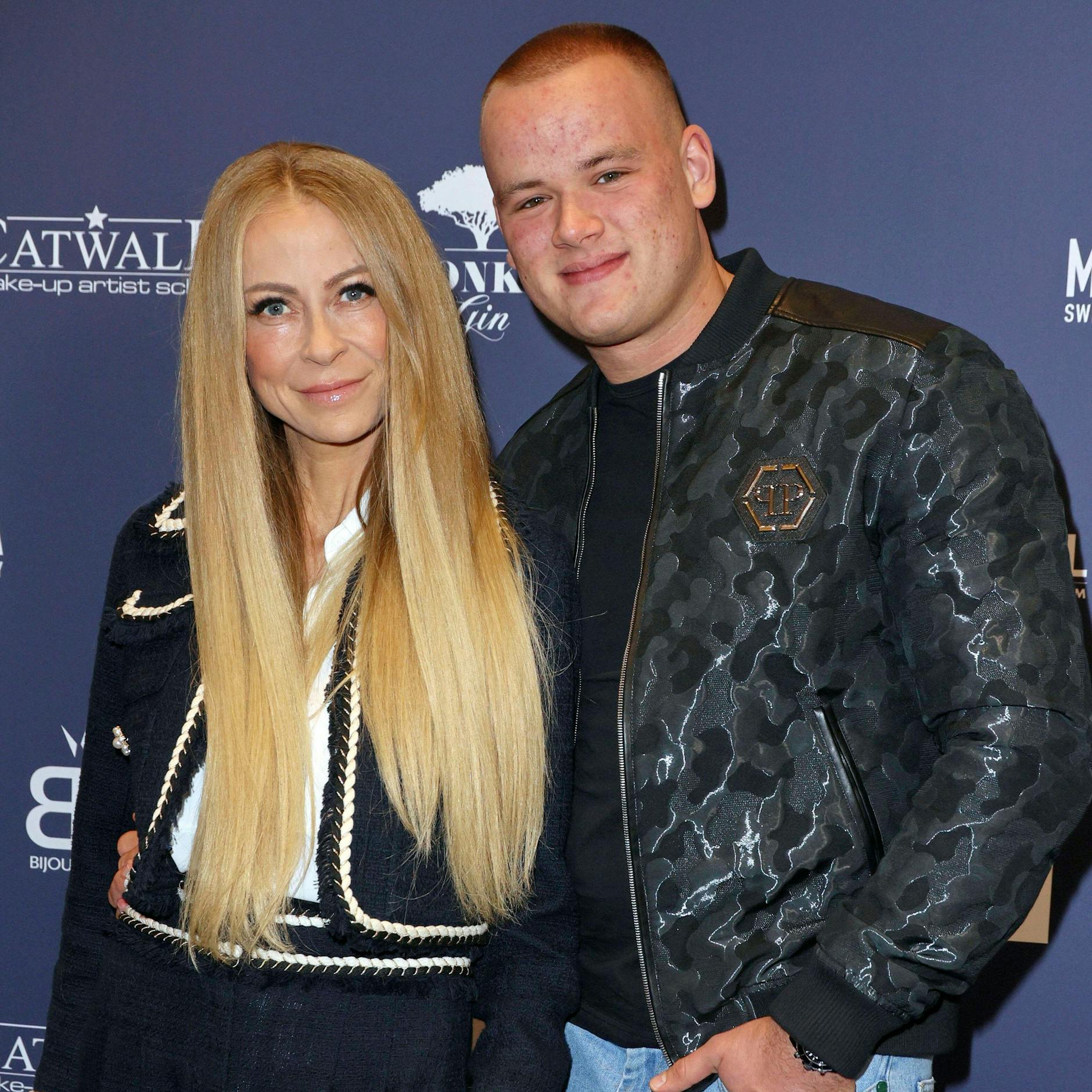 Jenny Elvers und ihr Sohn Paul