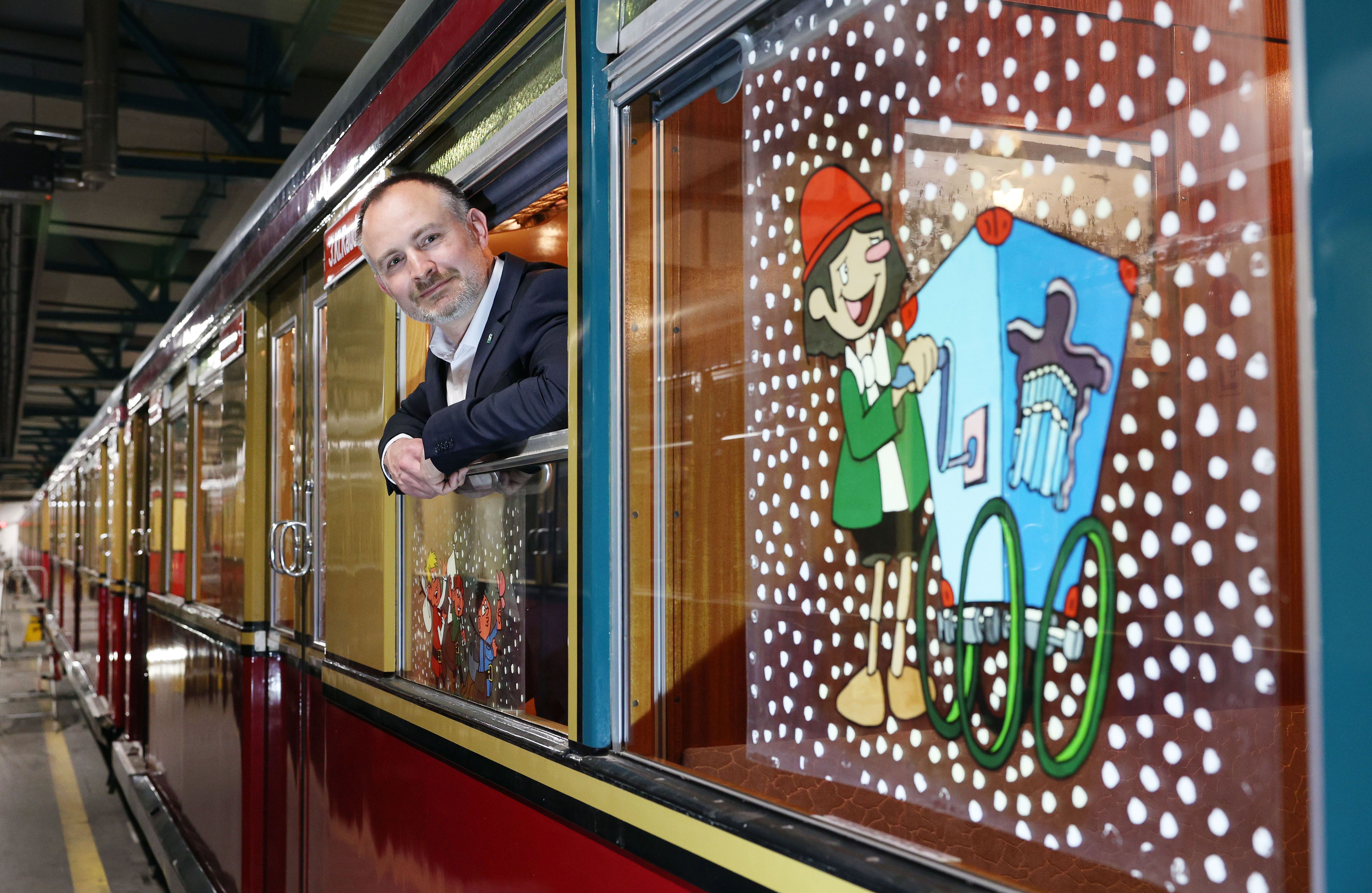 Endlich wieder ein Weihnachtszug auf dem Berliner S-Bahn-Ring