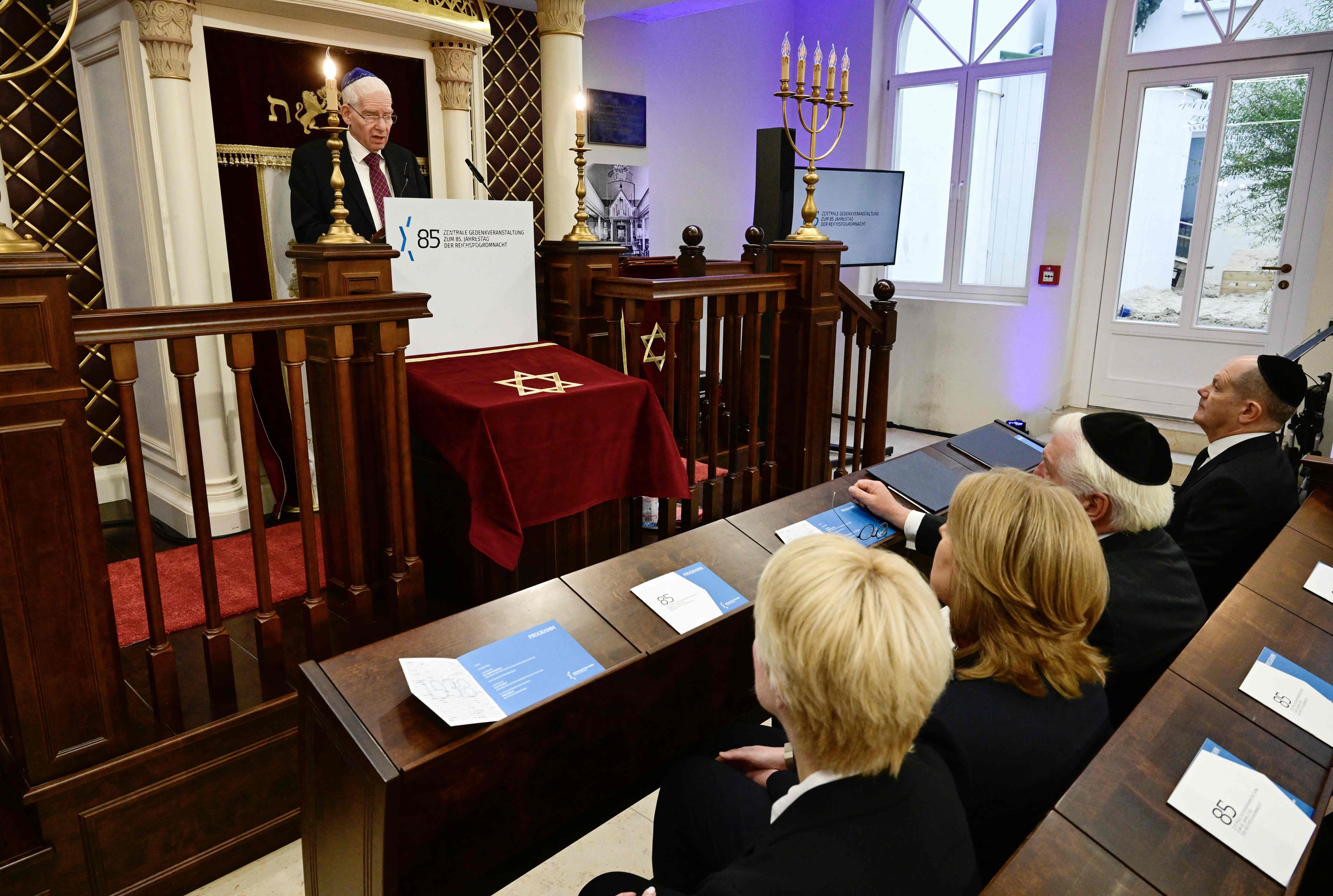 Image - Scholz und Steinmeier bei Gedenken an Reichspogromnacht in Berlin