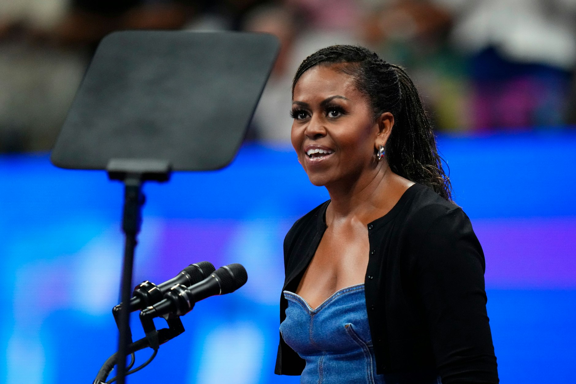Michelle Obama, ehemalige First Lady der USA, bei der Eröffnungsfeier der U.S. Open.