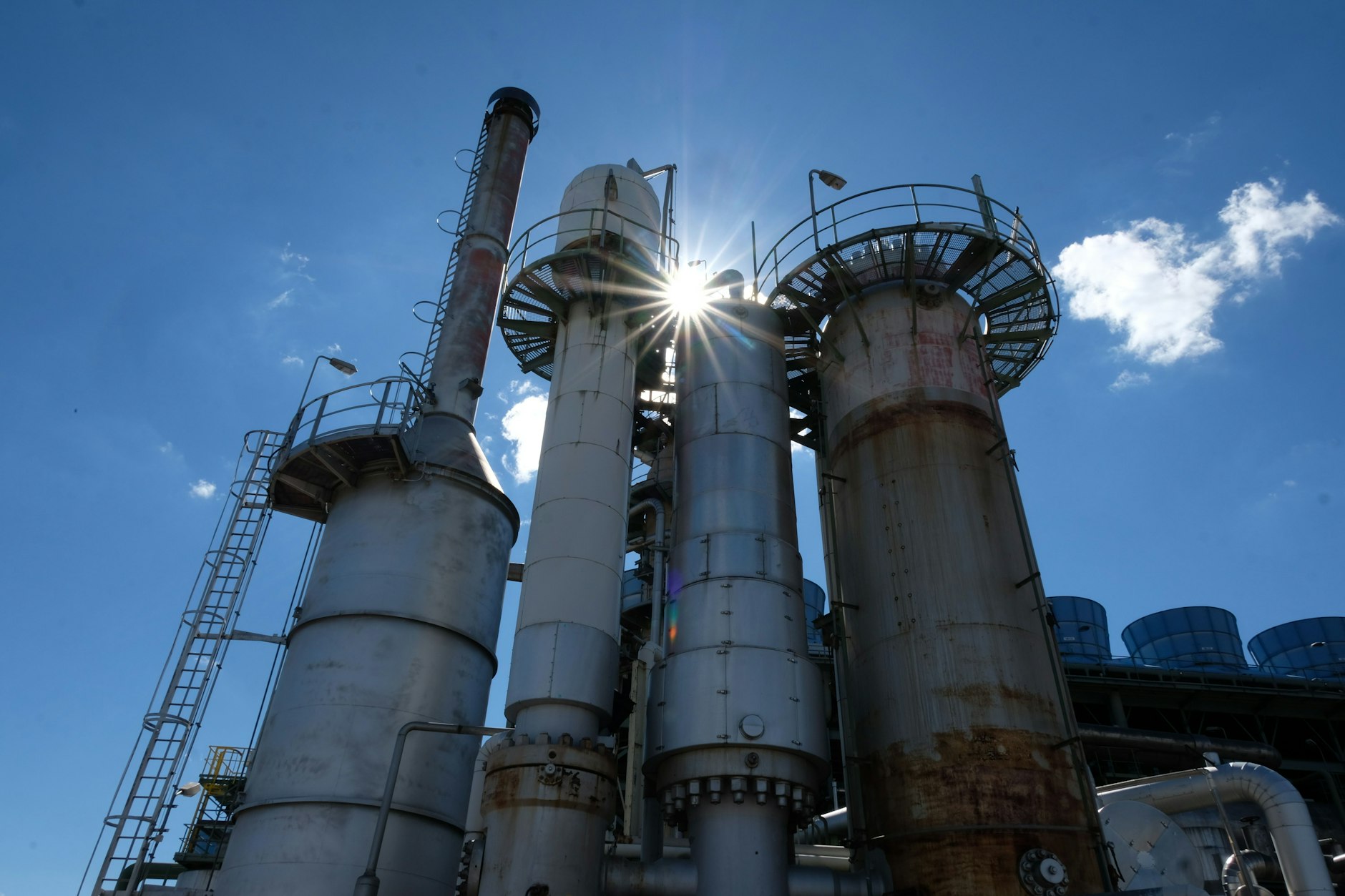 Anlagen der SKW Stickstoffwerke Piesteritz GmbH. Bei Deutschlands größtem Stickstoff- und Ammoniakhersteller herrscht Produktionsstopp aufgrund der Gasknappheit.