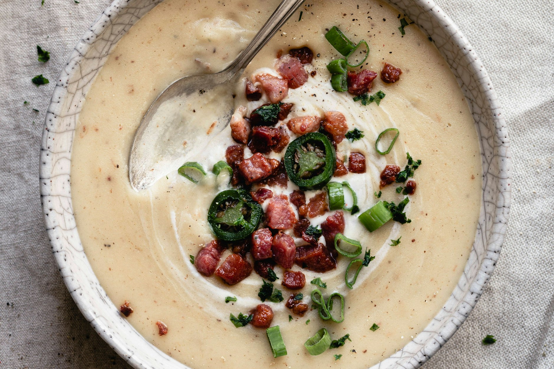 Kartoffelsuppe ohne Würstchen? Ja, das schmeckt super! 