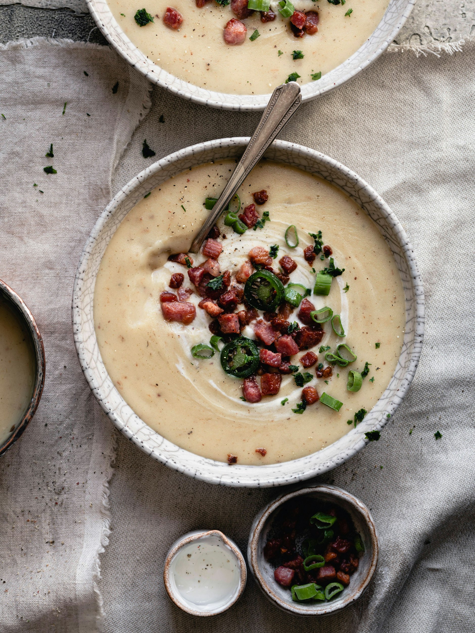 Kartoffelsuppe: Speck und aromatischer Käse sorgen für das Maximum an Geschmack!