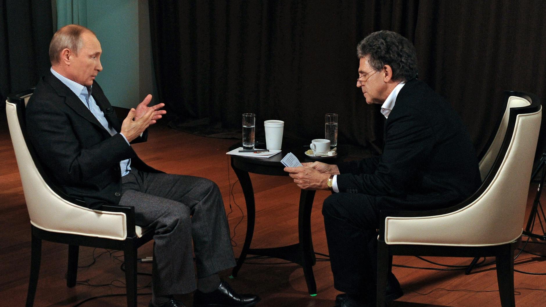 Interview von Hubert Seipel mit Russen-Diktator Wladimir Putin.