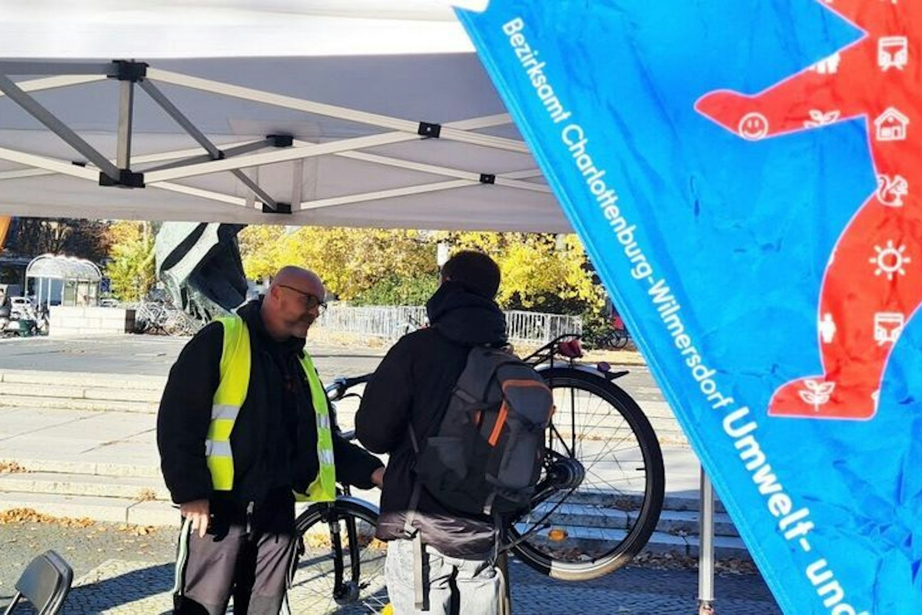 Hier kann man sein Fahrrad kostenlos reparieren lassen.