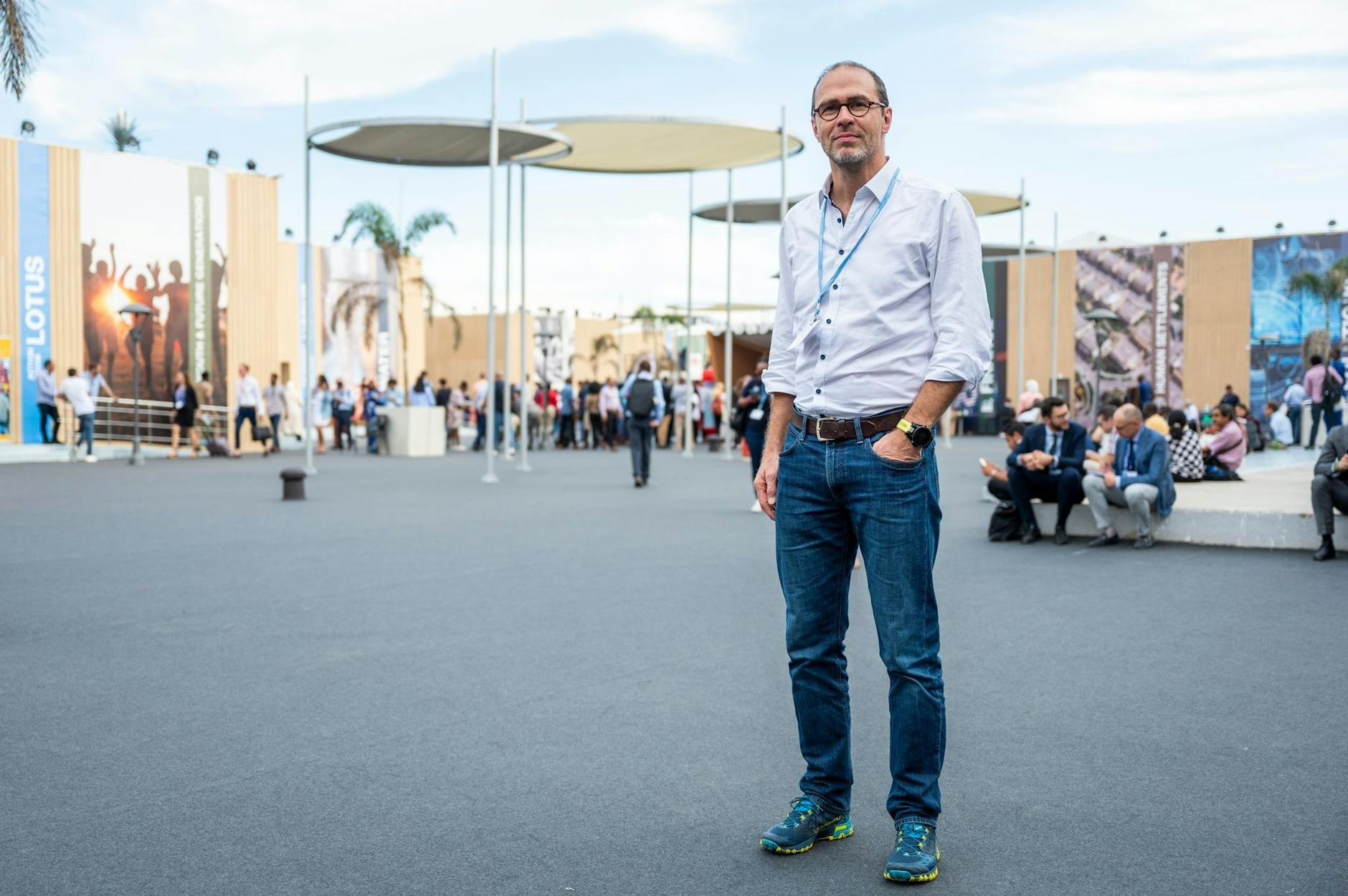 ARCHIV - Martin Kaiser, Geschäftsführender Vorstand von Greenpeace Deutschland, auf dem Gelände des UN-Klimagipfel COP27 (Archivbild).