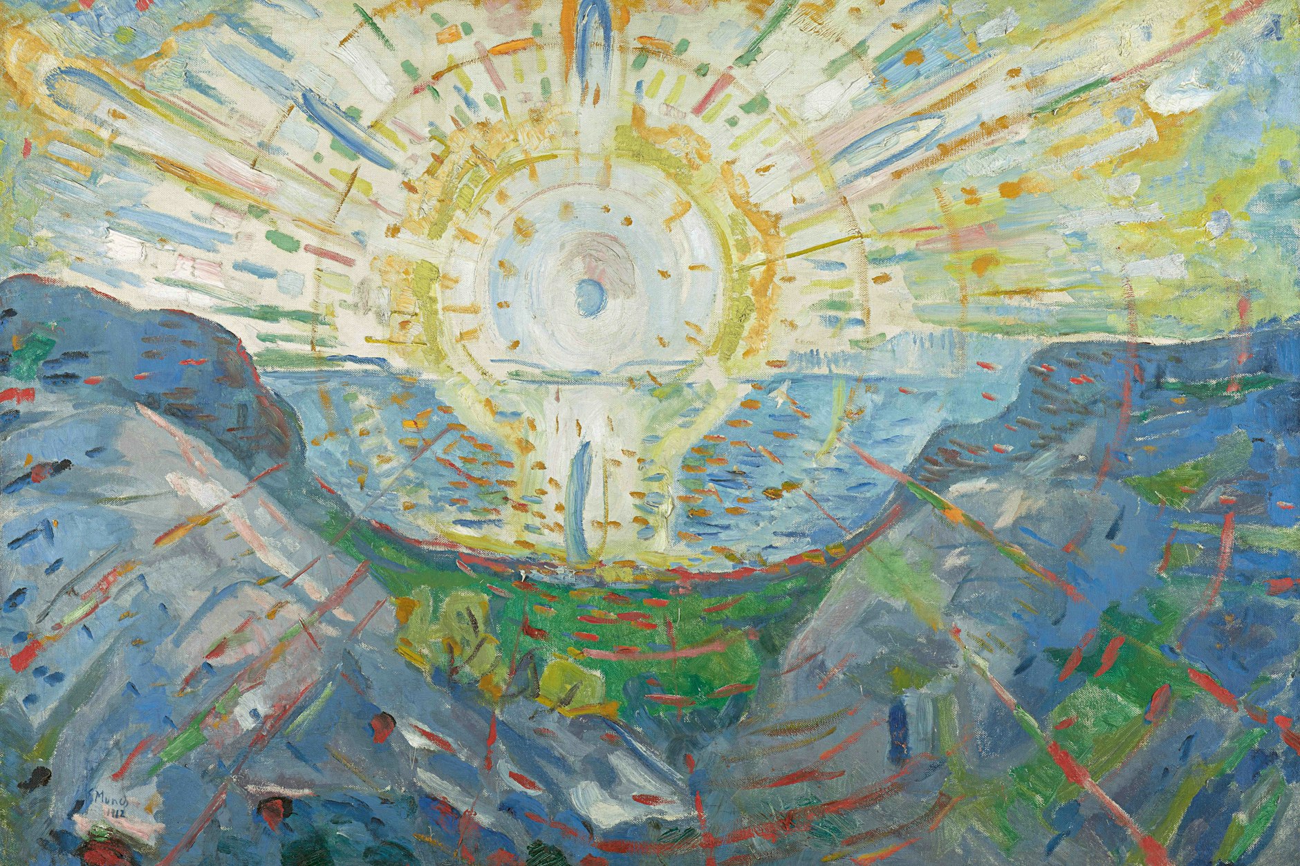 Edvard Munchs Gemälde sind in der Berlinischen Galerie und im Potsdamer Barberini zu sehen, so auch das weltberühmte Bild: „Die Sonne“, 1910–1913, eine Leihgabe des Munchmuseet Oslo.