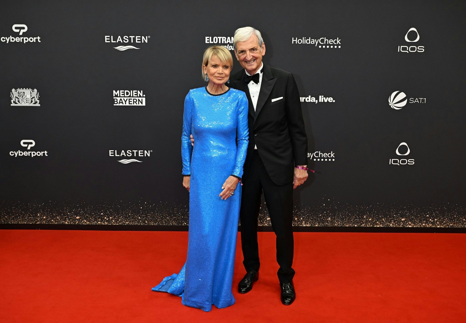 Auch Schauspielerin Uschi Glas war natürlich anwesend. Hier in Begleitung von Dieter Hermann.  