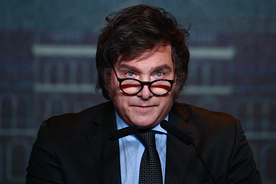 Javier Milei nach dem Wahlsieg