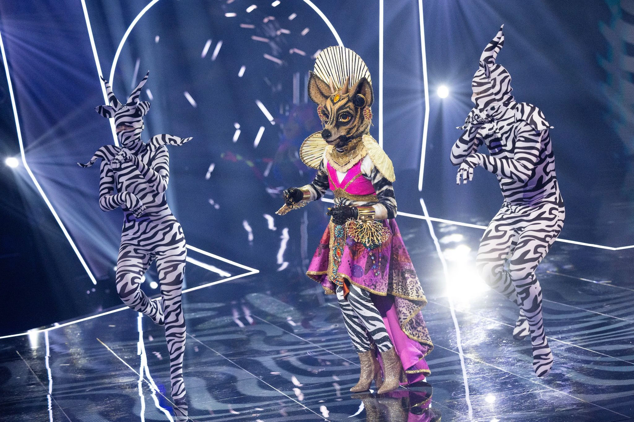Die Figur "Das Okapi" in der Prosieben-Show "The Masked Singer".  