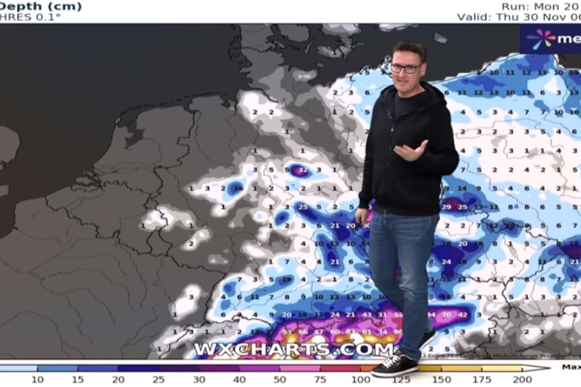 Das Wetter wird winterlich, erklärt Wetter-Experte Dominik Jung mit Blick auf die Karte.