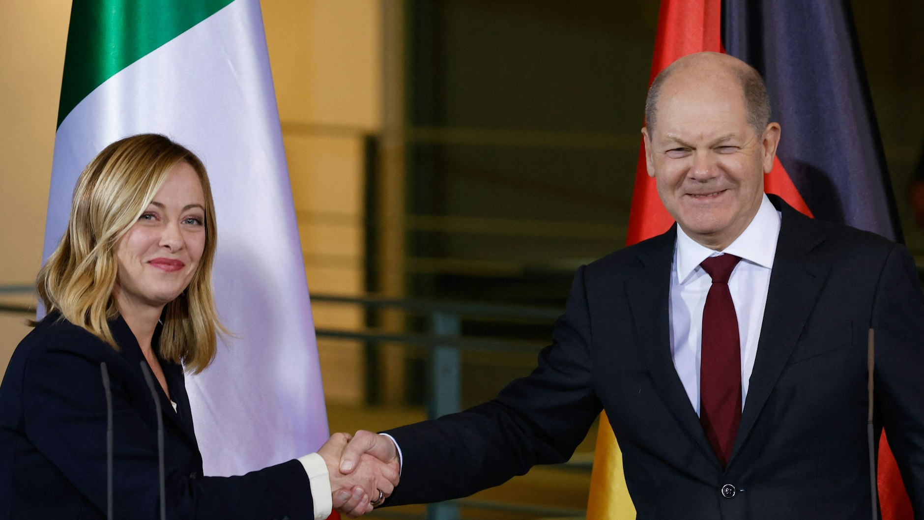 Giorgia Meloni trifft Bundeskanzler Olaf Scholz in Berlin: „Fast historisch“ – mit Unstimmigkeiten