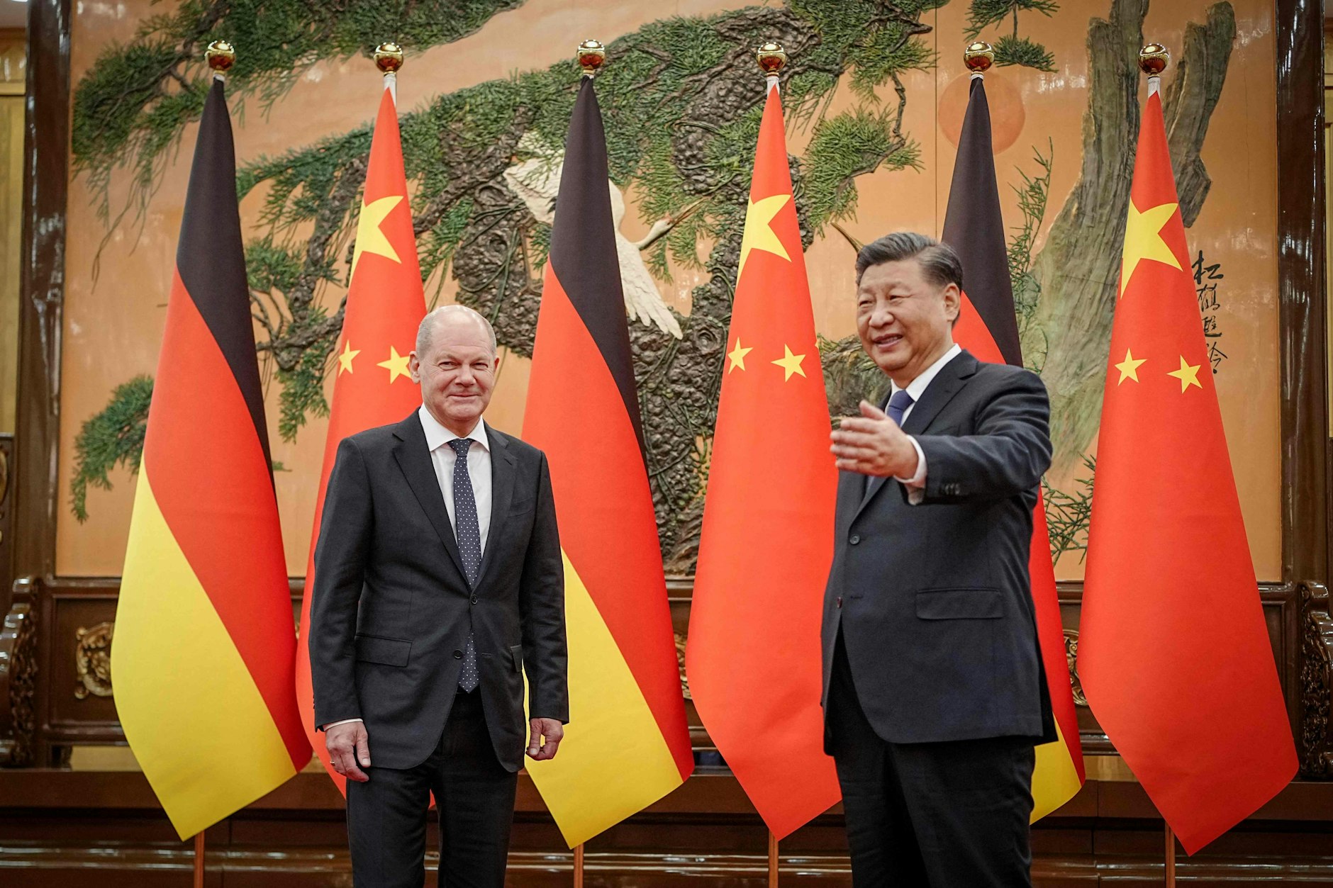 Wie geht es weiter im China-Handel? Bundeskanzler Olaf Scholz und Chinas Staatschef Xi Jinping