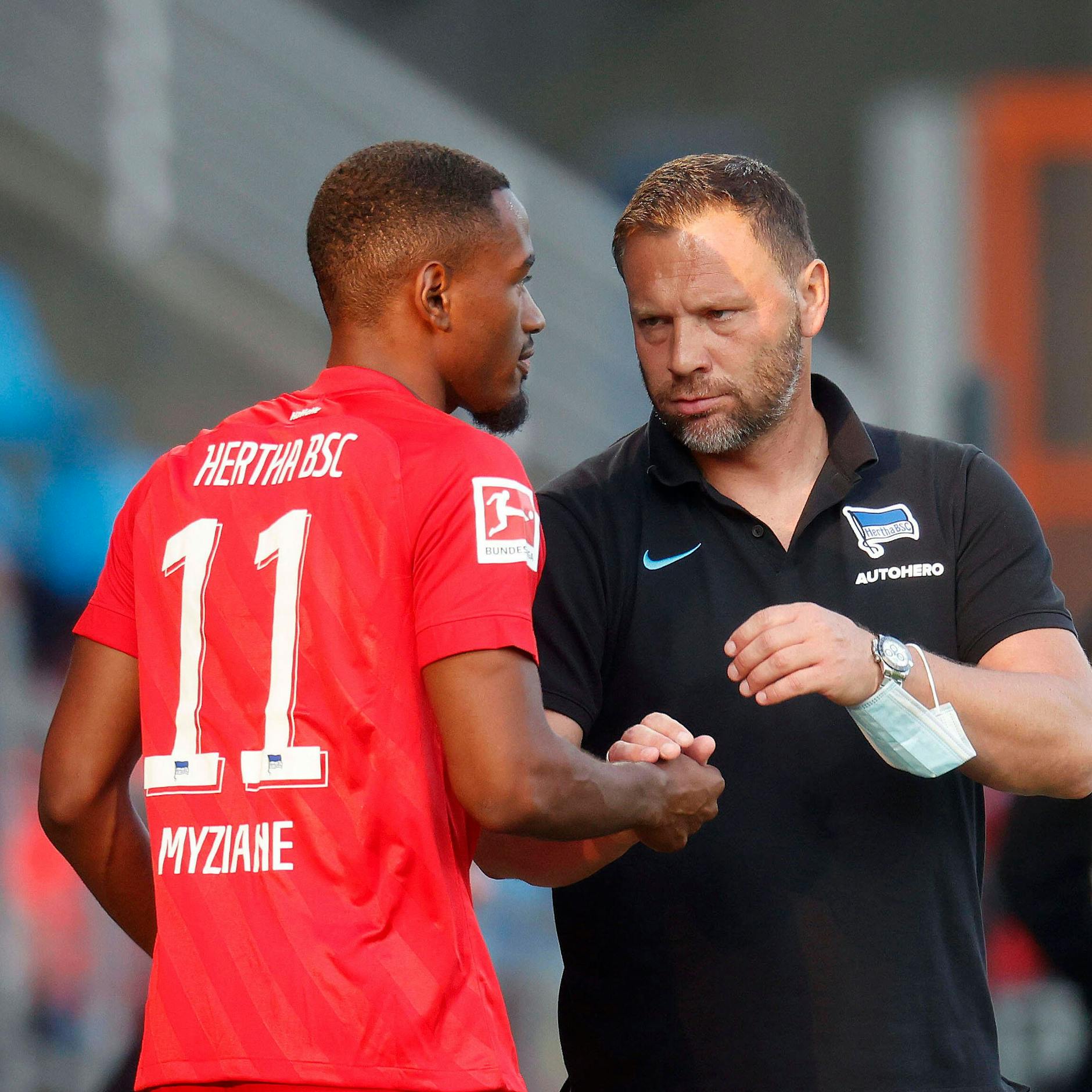 Trainer Pal Dardai und Myziane Maolida, überzeugt war der Hertha-Coach nie vom Franzosen. 