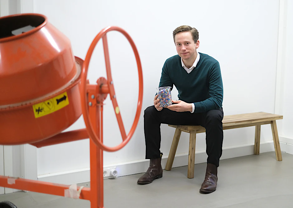 Jonas Varga, CEO bei Ecopals, will aus Altplastik Straßenbelag machen.
