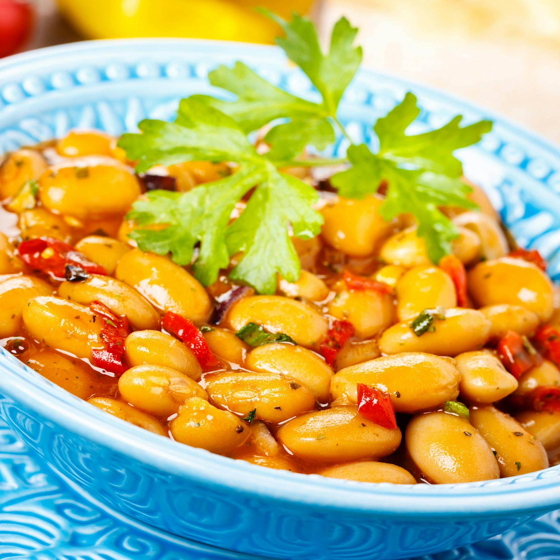 Leckeres Rezept: Scharfer Bohnen-Eintopf mit Tomaten – heizt von innen!