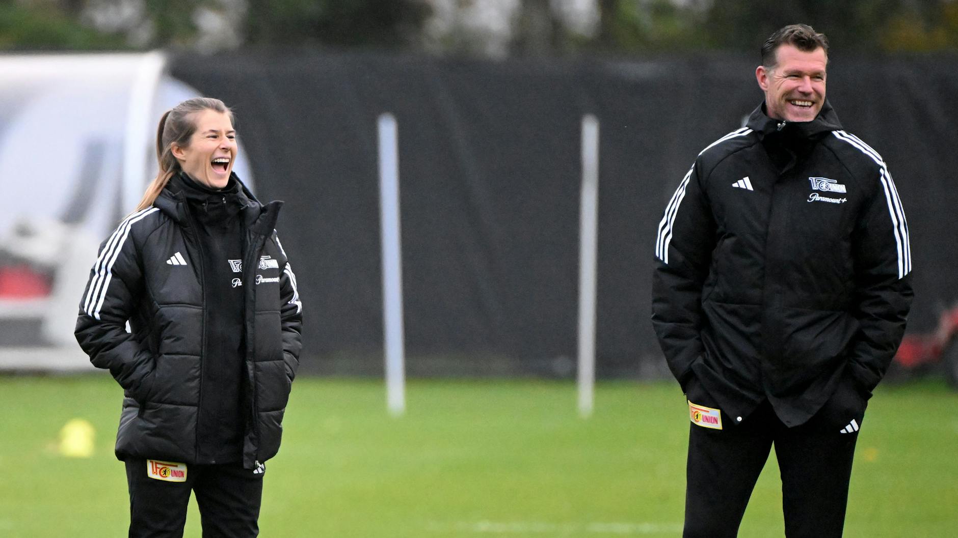 Unions neues Duo: Interimstrainer Marco Grote und Co-Trainerin Marie-Louise Eta