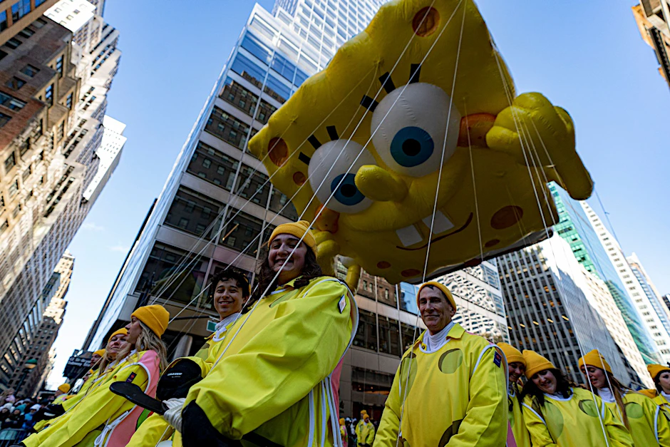 Keine Thanksgiving-Parade ohne Spongebob.  