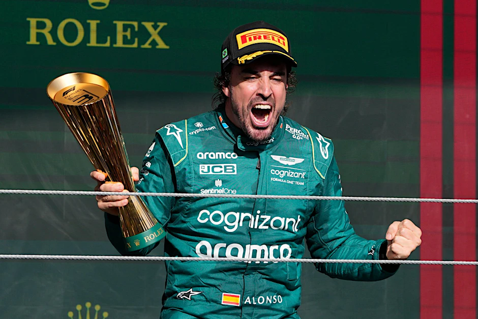 Fuhr in Brasilien auf Platz drei: Fernando Alonso.  