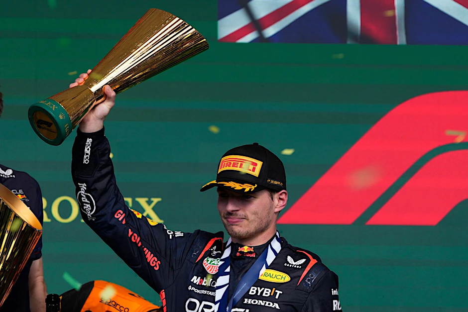dpatopbilder - War auch in Brasilien nicht zu schlagen: Max Verstappen.  