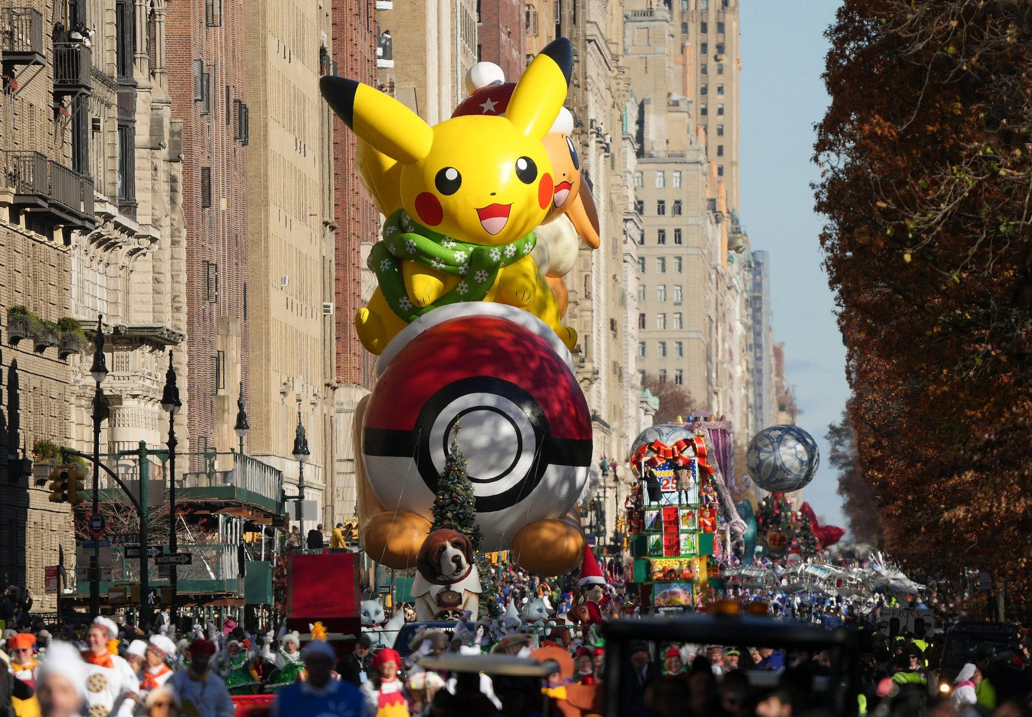 Der Pokemon Pikachu ist Stammgast bei der  Thanksgiving-Parade.  