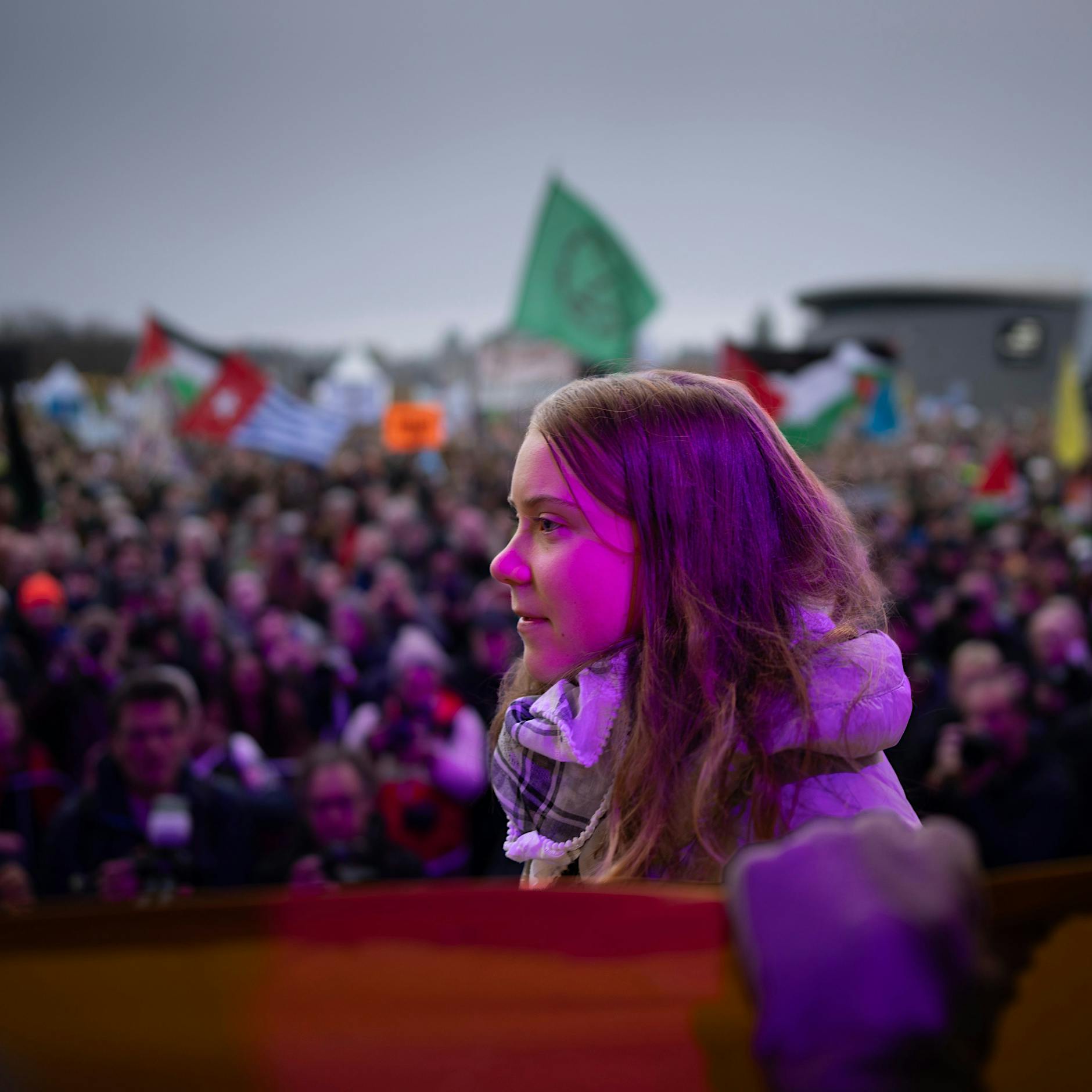 „Zerschlagt den Zionismus“, schreit Greta Thunberg auf der Palästina-Demo