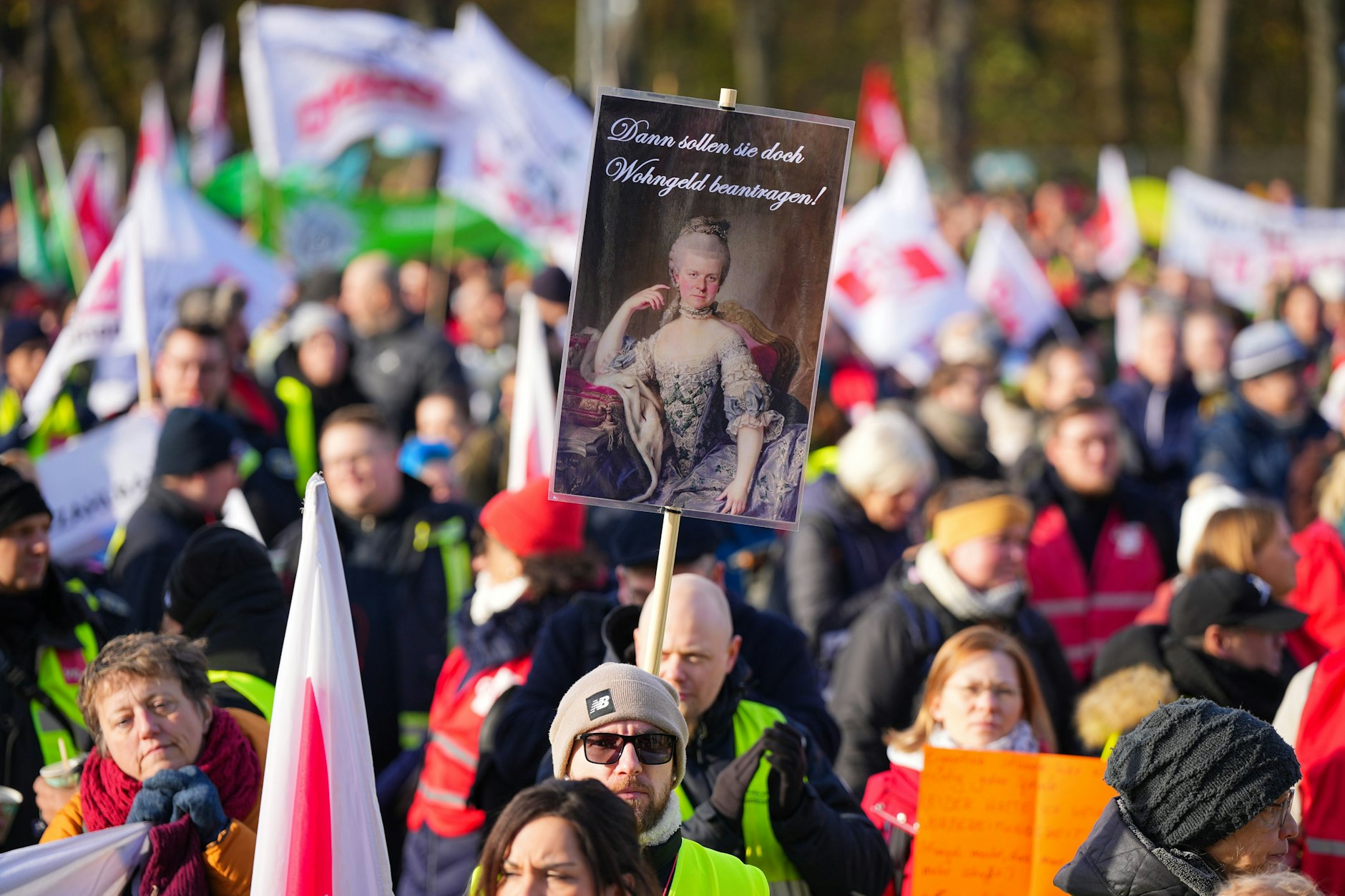 Demo zum letzten Streiktag in der vergangenen Woche in Berlin.